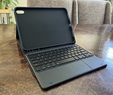 For Apple iPad 10th Gen 10.9 in Case with Keyboard Magnetic Leather Smart Cover