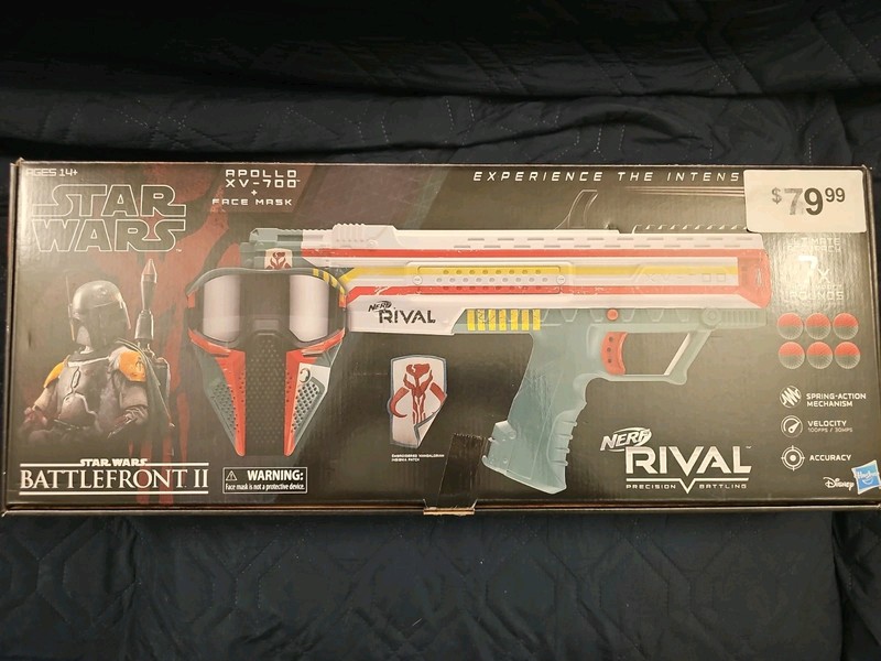 Star Wars Nerf Rival Boba Fett Apollo XV-700 Blaster And Mask