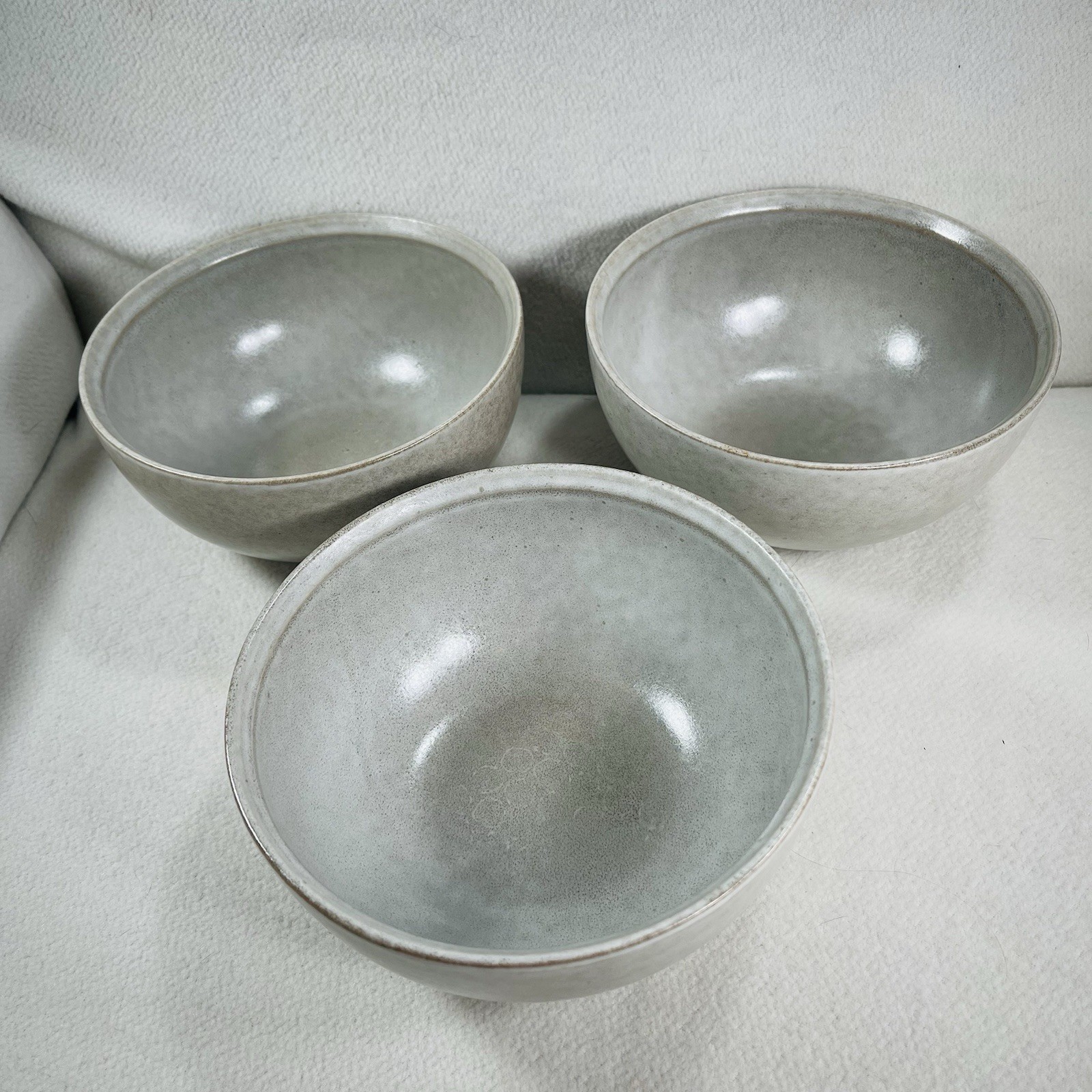 Juego de 3 cuencos de cereal crema Better Home& Garden Banks de gres