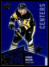 2018-19 Upper Deck Shooting Stars Centers Evgeni Malkin Pittsburgh Penguins
