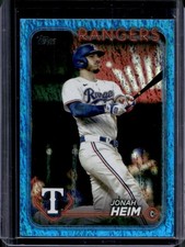 2024 Topps Jonah Heim Blue Holofoil #/999 Rangers