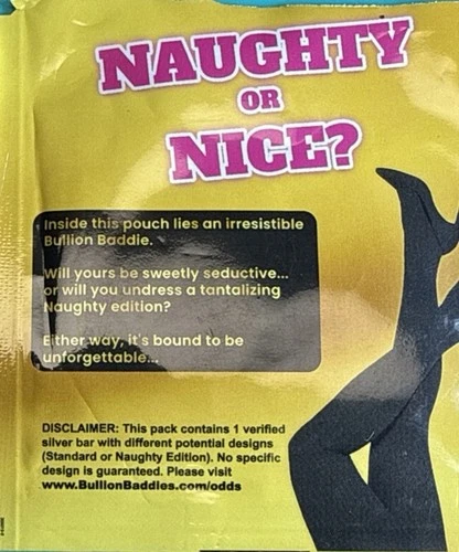 Spicy Sabrina Naughty Bullion Baddies Verified Silver Bar 1 Of 200 With COA