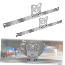 Wheel Alignment Tool Plates, Heavy Duty Toe Alignment Tool Plates, Car Silver