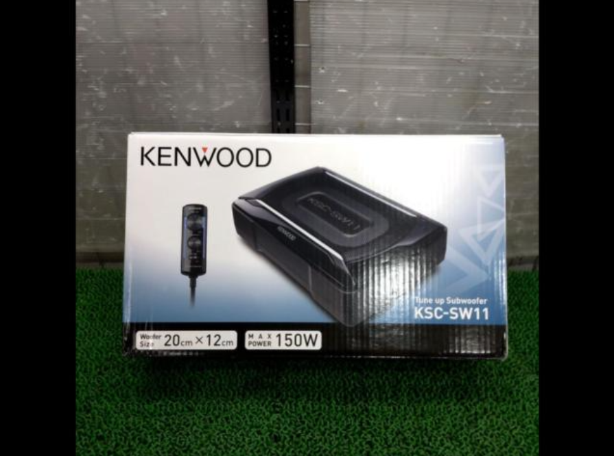 KENWOOD KSC-SW11 Tune up Subwoofer 新品未使用 Kenwood KSC-SW11 Powered Enclosed 200x120mm 150W Car Audio