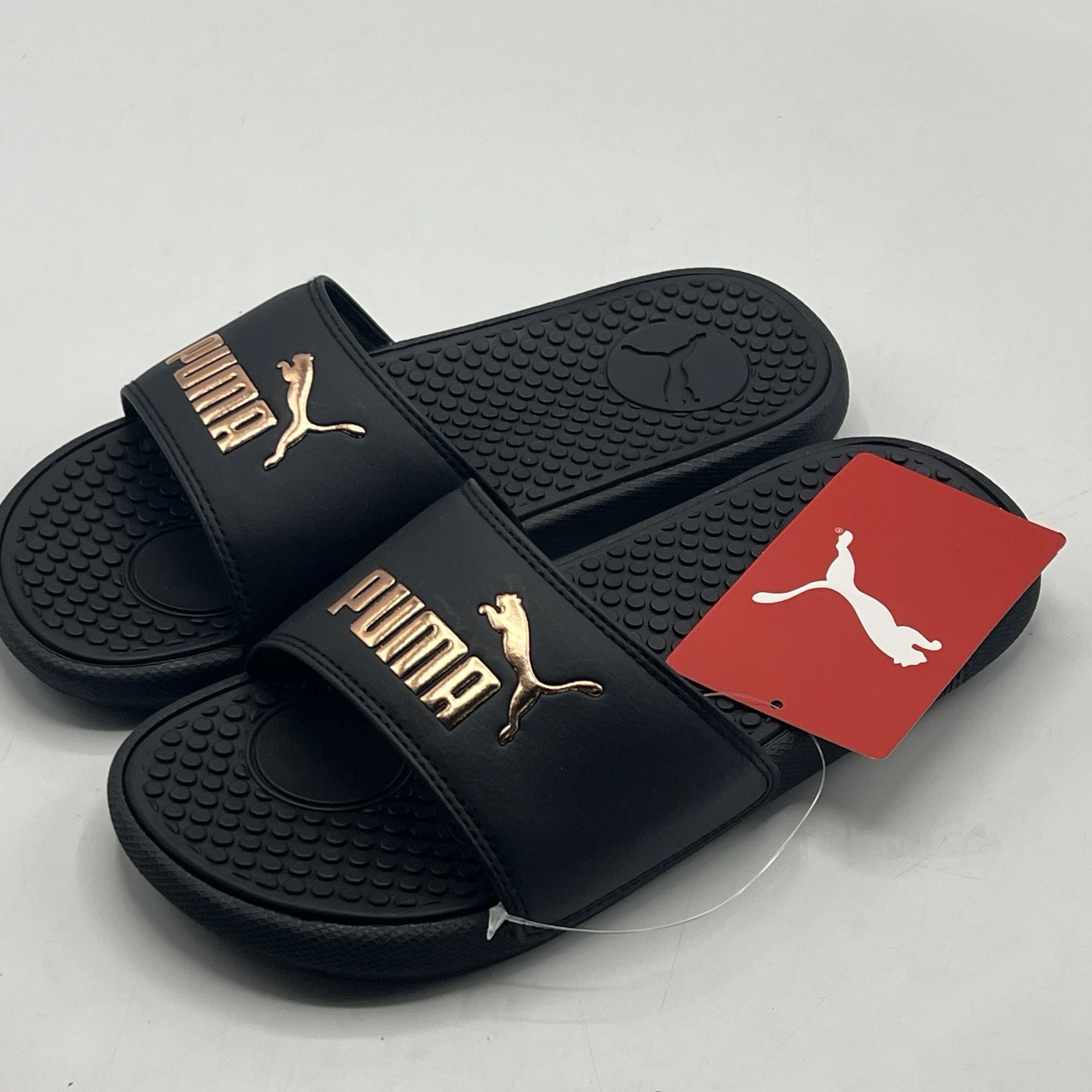 PUMA sandalo donna cool gatto slide nero oro rosa donna taglia 6 M 371013 05