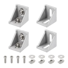 Aluminum Extrusion Profile Connector Set, 4040A Series Corner Bracket,4 Set