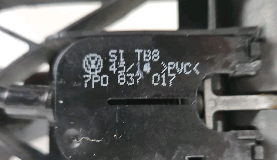 Manija de puerta exterior trasera izquierda para Porsche Cayenne 958 11-18 negra OEM Foto 4 de 4