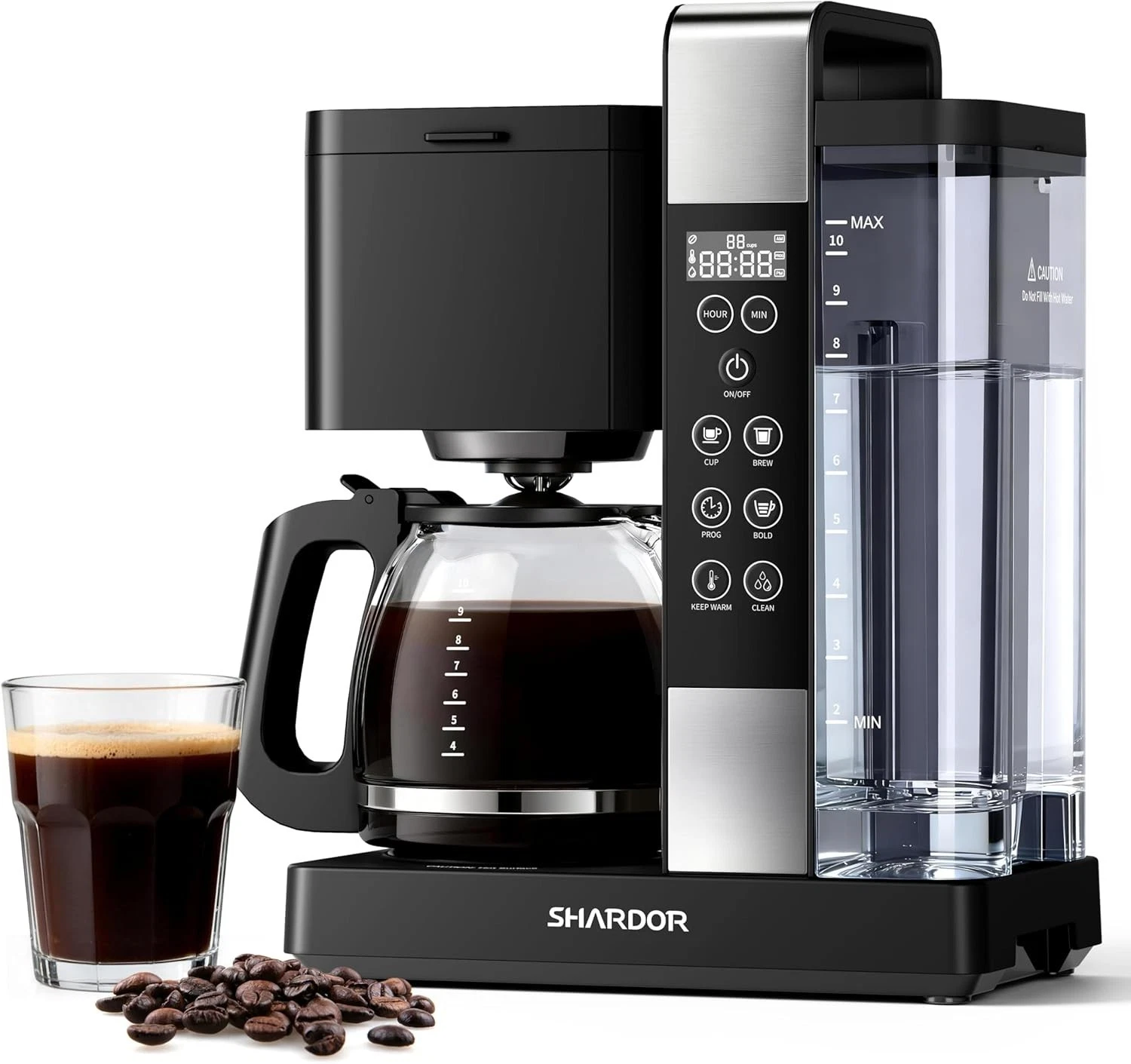 SHARDOR 10-Cup Coffee Maker, Programmable Drip Coffee Machine with 2–10 Cup Set
Opens in a new windo