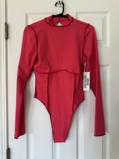 Urban Outfitters Pink Bodysuit Out From Under Size Medium NWT Long Sleeve New M