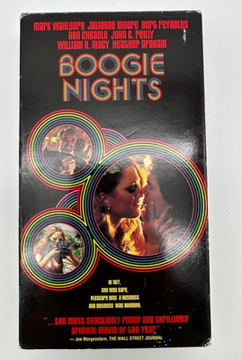 Boogie Nights 1997 New Line Home Video VHS Used Store Copy Video of Operation