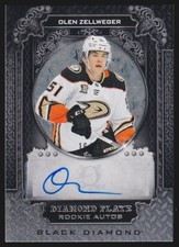 2024-25 Upper Deck Black Diamond Plate Rookie Auto Olen Zellweger Rookie Auto