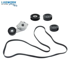 90K-38274A Serpentine Belt Drive Kit Tensioner & Idler Pulley For Ford F150