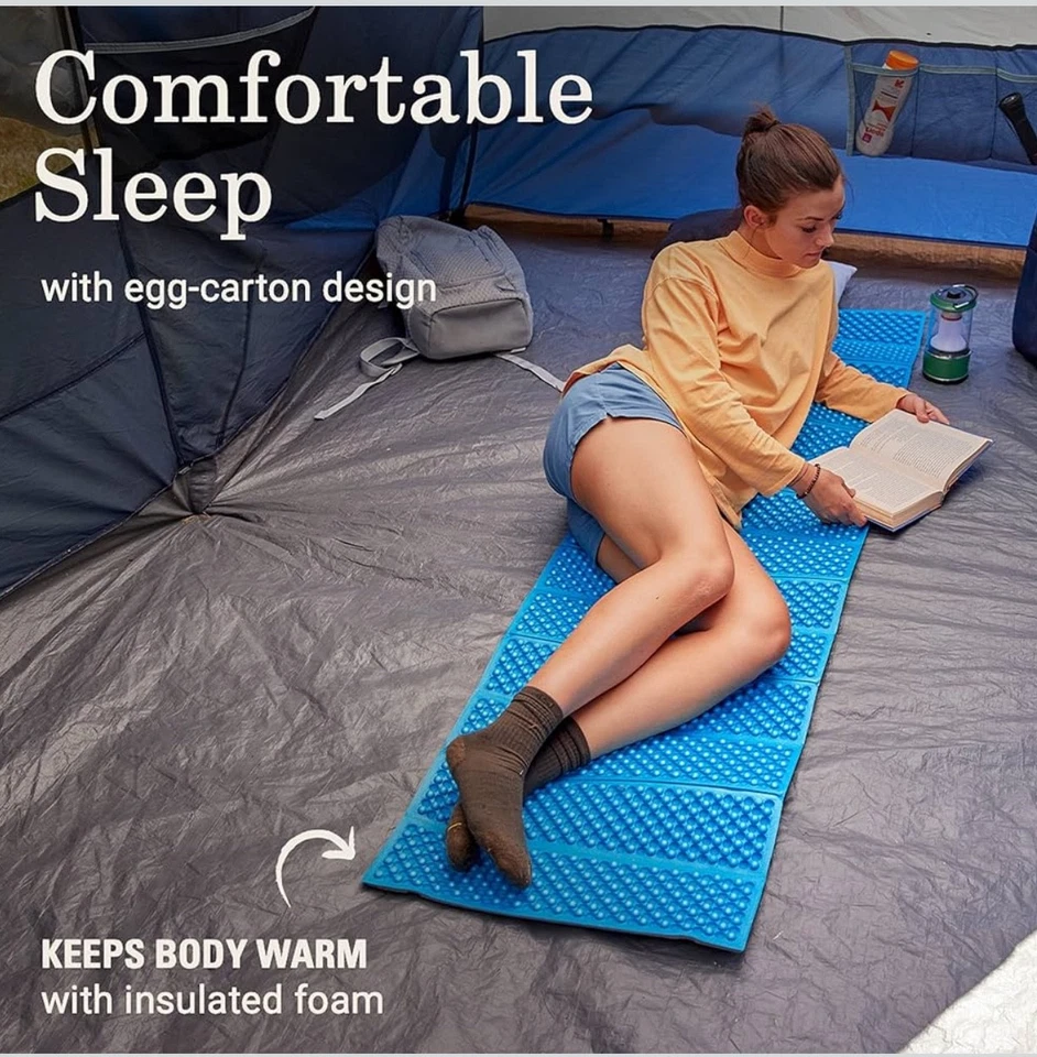  Almohadilla para dormir River Rest ligera plegable de espuma para camping, 73 x 23 x 0,6  Foto 2 de 4