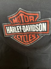 Harley Davidson Baby Blanket Reversible Black Orange Unisex 32"X32"