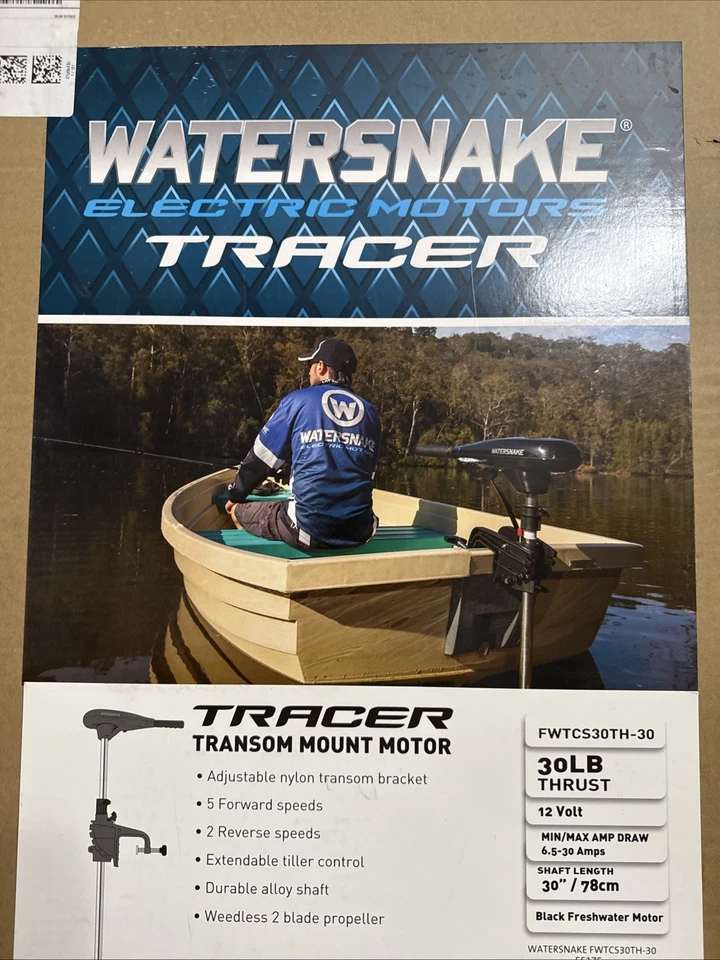 Watersnake Tracer Transom Mount Trolling Freshwater Motor 30-Pound Thrust 12v - Image 4 of 4