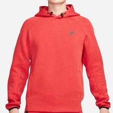 Nike Sportswear Tech Fleece Hoodie Light University Red Sz Large FB8016-672