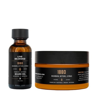 Live Bearded Beard Oil and Butter Grooming Kit - Made in the USA - All-Natura...