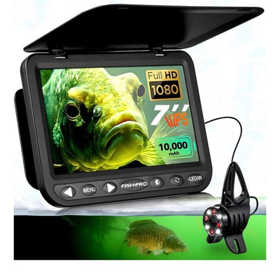 #ad NO.1 HD 1080P Underwater Fishing Camera 7#x27;#x27; IPS w 10000mAh Ease To Use Ice F $398.99