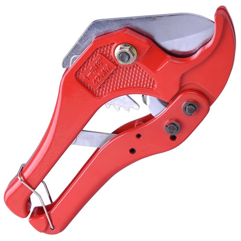 New 1-5/8" PEX Tube PVC Pipe Cutter Cutting Tool Hose Ratchet Style Up All Steel