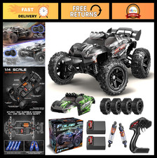 All Terrain 1:14 Scale RC Car 4WD Off-Road Truck, 40 KPH, Waterproof, 2 Batteri