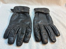 VINTAGE TOUR MASTER BLACK LEATHER MOTORCYCLE GLOVES MEN'S XL  AA