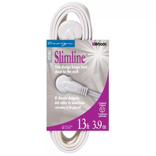 13 Ft. 16/3 SPT-2 Indoor Light-Duty Flat Plug Extension Cord