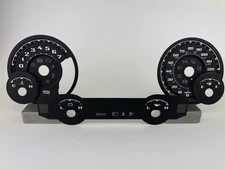 US Speedo Black Ram Gauge Face for Gas Clusters 2013-2018 (7inch Display)