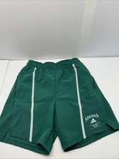 adidas Training Club Shorts D4T Heritage Dk Green Zip Pockets Men SZ S New w/Tag