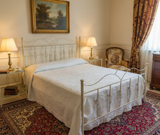 Letto Matrimoniale Fiocco Ferro Battuto Stile Design Moderno Aessegi Italy
