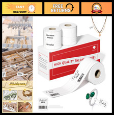 Self-Adhesive Jewelry Price Tags - 100PCS Thermal Label Stickers for M100/M110/M