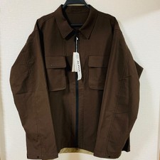 Nanamica ALPHADRY Shirt Jacket Brown L Tags JAPAN