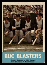 1963 Topps Buc Blasters Burgess Clemente Skinner Stuart #18 MID GRADE