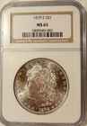 1879-S Morgan Silver Dollar - NGC MS65 - Very Pretty GEM BU Coin - FREE SHIPPING