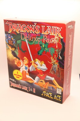 Dragons Lair Deluxe Pack - PC Big Box 3 Game Pack DL 1 & 2 Space