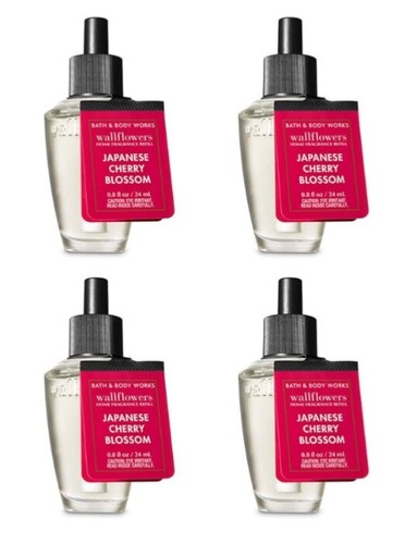 Bath & Body Works Japanese Cherry Blossom Wallflowers Refill (4 bulbs!)