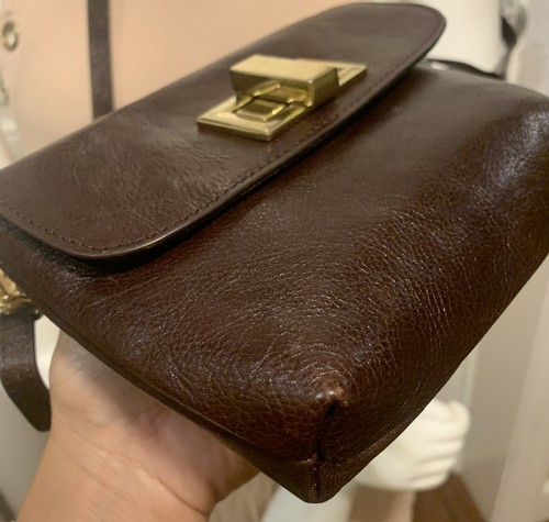 Rowallan of Scotland Women’s Dark Brown Smooth Leather Small Crossbody Bag - Picture 10 of 17
