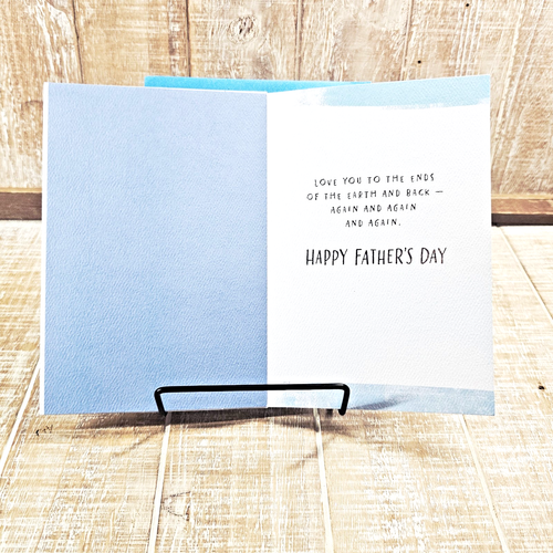 American Greetings Father's Day Card I Love You Languages Blue Husband - Picture 6 of 10