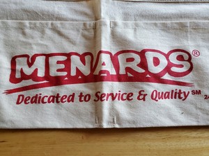 New Menards 2 Pocket Cotton Nail Tool Apron Yard Garage 