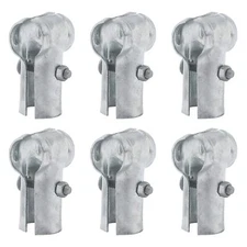 VIVIDA 1-5/8" x 1-5/8" End Rail T Clamp Chain Link Fence End Rail Clamp Galva...