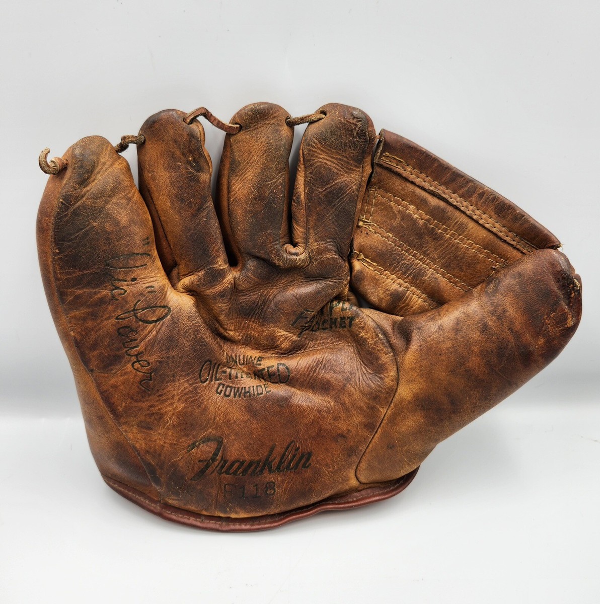 Vintage 1960s Franklin F 118 Vic Power Leather Baseball Glove | eBay