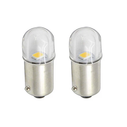 10X Warm White 433 LED Bulbs 18V 18 Volt Bayonet Base Bulb for Lionel Trains - Picture 2 of 6