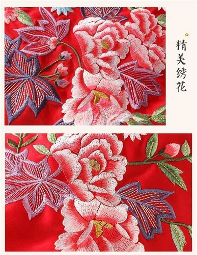 Mujeres Chino Tang Prendas para el torso Tradicional Bordado Chaqueta Ropa Cuello Soporte Abrigo - Imagen 14 de 18