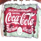 Coca-Cola VINTAGE AD Tapestry Throw Blanket Wall Hanging Fringe 5 Cent Bottles