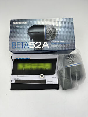 Shure Beta 52A Dynamic Supercardiod Kick Drum Microphone For Shure Microphone US