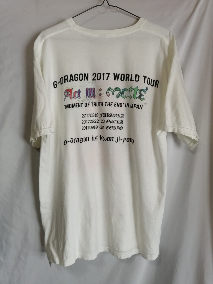 ★G-DRAGON 2017 WORLD TOUR Tシャツ★ G Dragon Act III Motte 3 World Tour 2017 T Shirt YG
