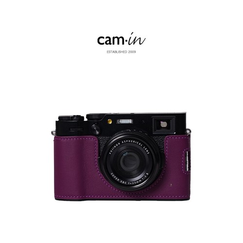 Medio estuche de cuero para cámara Fujifilm X100vi con asa - Imagen 47 de 56