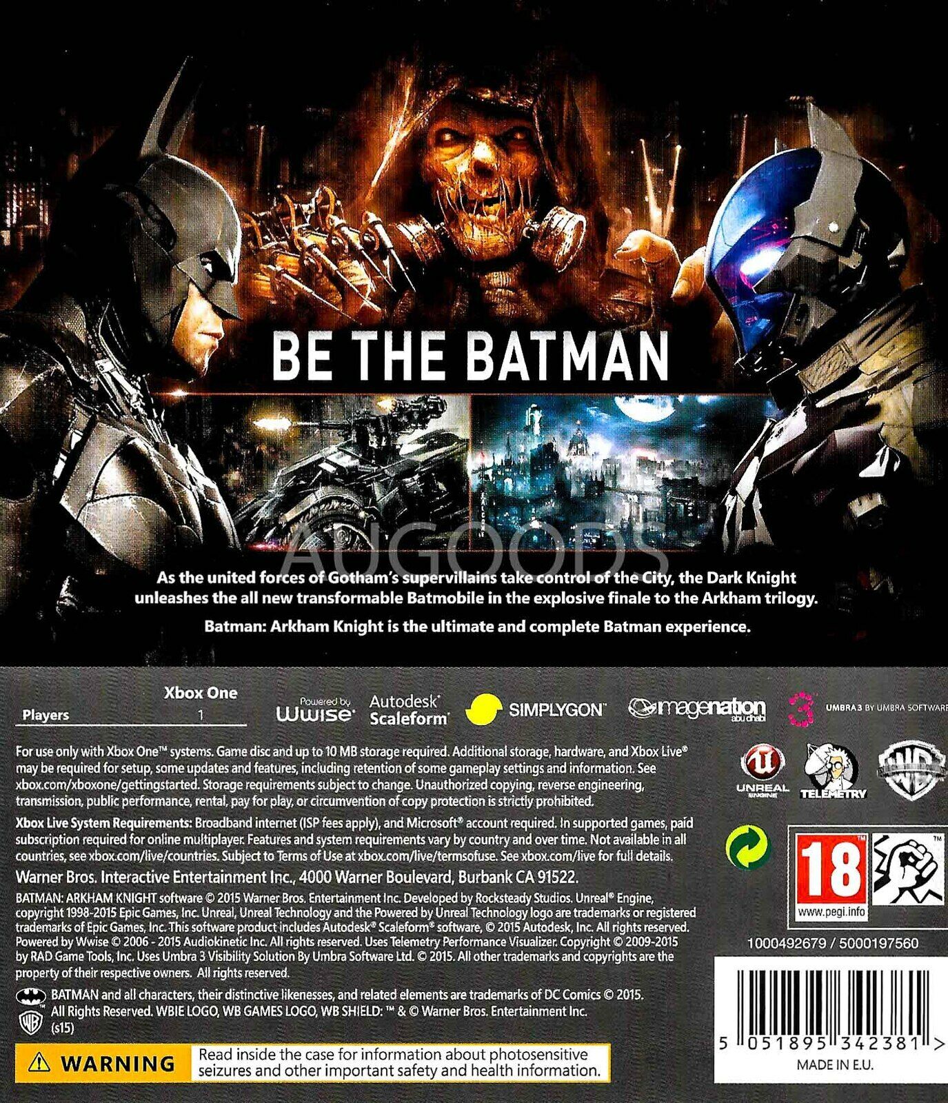 X-box-Batman Arkham Knight (Harley Quinn DLC) /Xbox One GAME for sale  online