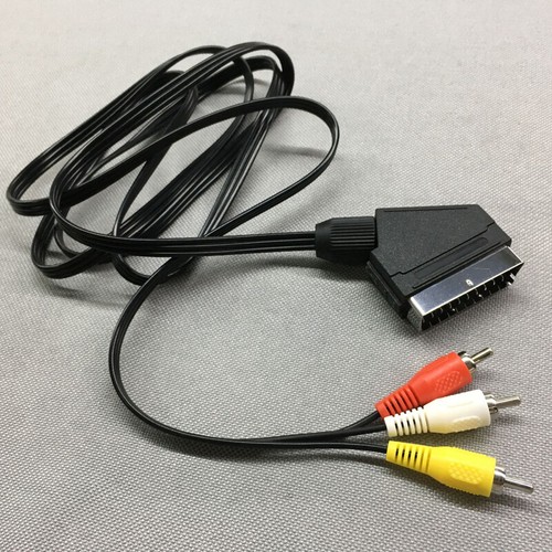 Cable Lead SCART to 3 RCA/Phono Male Composite AV Audio Video for TV/DVD Switch - Afbeelding 8 van 8