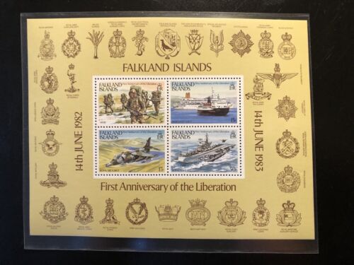 INTN’ COMM’ STAMP SHEET: First Anniversary Of The Liberation Of Falkland Islands - Picture 1 of 5