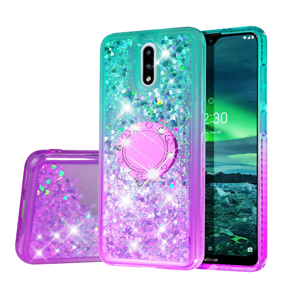 Nokia Cover Case For Nokia Case Hybrid Liquid Glitter Diamond